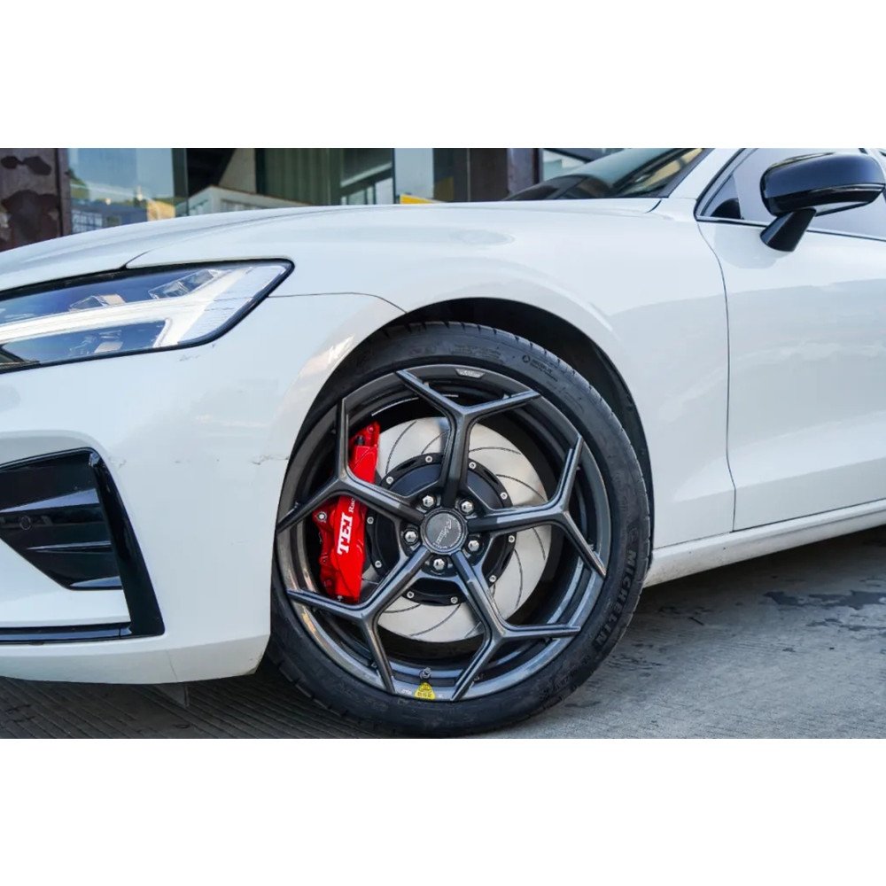 BIG BRAKE KIT FRONT 6 Piston Caliper 378X32mm Slotted Disc Rotor for VOLVO S60 S70 S80 S90 2019-2021 20in Wheel